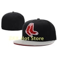 thumbnail image 1 of Gorros planos ajustados originales Boston Real, gorra de Hip Hop, letra B, ajuste verdadero, sombrero de camionero, sombrero de papá, venta al por mayor Fivean unisex, 1 of 2