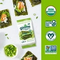 thumbnail image 2 of Gimme 20 Pack Avocado Oil & Sea Salt Seaweed, Premium Organic Roasted Seaweed Snacks, 5 gram, 0.17oz (20 Individually Wrapped Packs), 2 of 7