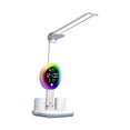 thumbnail image 2 of Lámpara de escritorio LED, ajustable para el cuidado de los ojos, con reloj, con portalápices, lámpara de noche, lámpara de lectura para habitación, minutero, 2 of 8