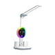 thumbnail image 2 of Lámpara de escritorio LED, ajustable para el cuidado de los ojos, con reloj, con portalápices, lámpara de noche, lámpara de lectura para habitación, minutero, 2 of 8