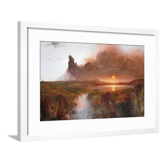 Cotopaxi, 1862, Scenic Framed Art Print Wall Art by Frederic Edwin Church