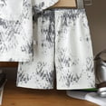 thumbnail image 4 of mgoYE Boys Outfit Size 3-4 Years Boy's 2 Piece Outfits Summer Hawaiian Vacation Beach Button Shirt and Shorts Going Out Sets Grey, 4 of 5