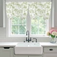 thumbnail image 4 of Watercolor Forest Sage Green Balloon Curtains for Bedroom/Front Door/Bathroom, Abstract Art Modern Trees Tie Up Curtains 63 Inch Length Light Filtering Kitchen Curtains Shades for Windows 46"x63", 4 of 8