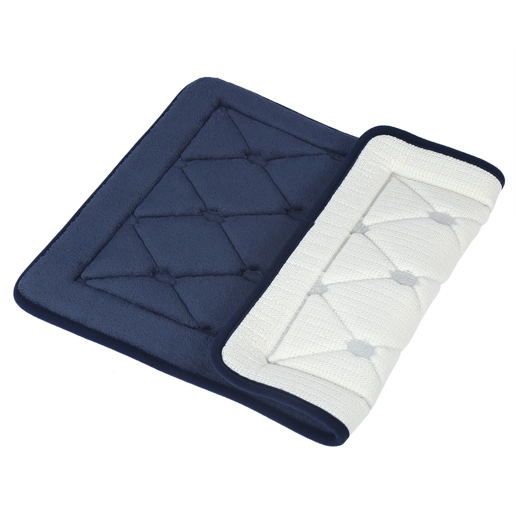2pcs Langria Fast Drying Absorbent Bath Mat Non Slip Memory Foam Rugs 24 X17 Walmart Com Walmart Com