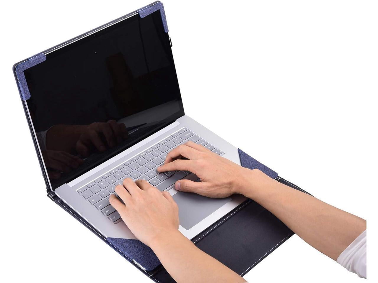 Laptop Case for 13.5 inch Microsoft Surface Laptop 6 / Laptop 5 / Laptop 4 / Laptop 3 / Laptop 2 / Laptop 1 PU Leather Protective Cover with Pencil Holder
