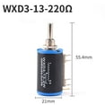 thumbnail image 2 of WXD3-13-2W Potentiometer Multiturn Wire Winding Variable Resistor Trim Rotary Knob-220Ω-2pcs, 2 of 8