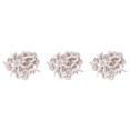 thumbnail image 1 of 60 Pcs Plastic Heavy Wall Picture Frame Hooks Hangers 3-Pin Small White, 1 of 1