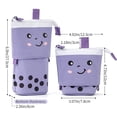 thumbnail image 2 of Cute Pencil Case Standing Pen Holder Telescopic Makeup Pouch Pop Up Cosmetics Bag, 2 of 5