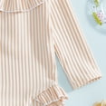 thumbnail image 4 of Splozh Baby Girl Swimsuit Baby Girls Swimsuit Long Sleeves Triangle Cut Zipper Print Rashguard Swimwear Swimsuit Beige,3-4 Years, 4 of 6