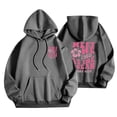 thumbnail image 1 of DPTALR Women Letter Print Long Sleeve Fall And Winter Loose Pullover Hoodies Tops, 1 of 4
