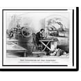 thumbnail image 2 of Historic Framed Print, The progress of the century - the lightning steam press, the electric telegraph, the locomotive, [and] the steamboat - 2, 17-7/8" x 21-7/8", 2 of 9