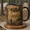 Black, variant on Cabin Hunter Mug 2D Printed 3D Effect Personalized Cabin Gift Mug
