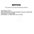 thumbnail image 2 of Transit Auto Front Wheel Bearing Suspension Lower Ball Joint and Sway Bar Stabilizer Link Kit for Car Mazda 3 Sport - Left Right Side (Driver Passenger) K7T-107976, 2 of 10
