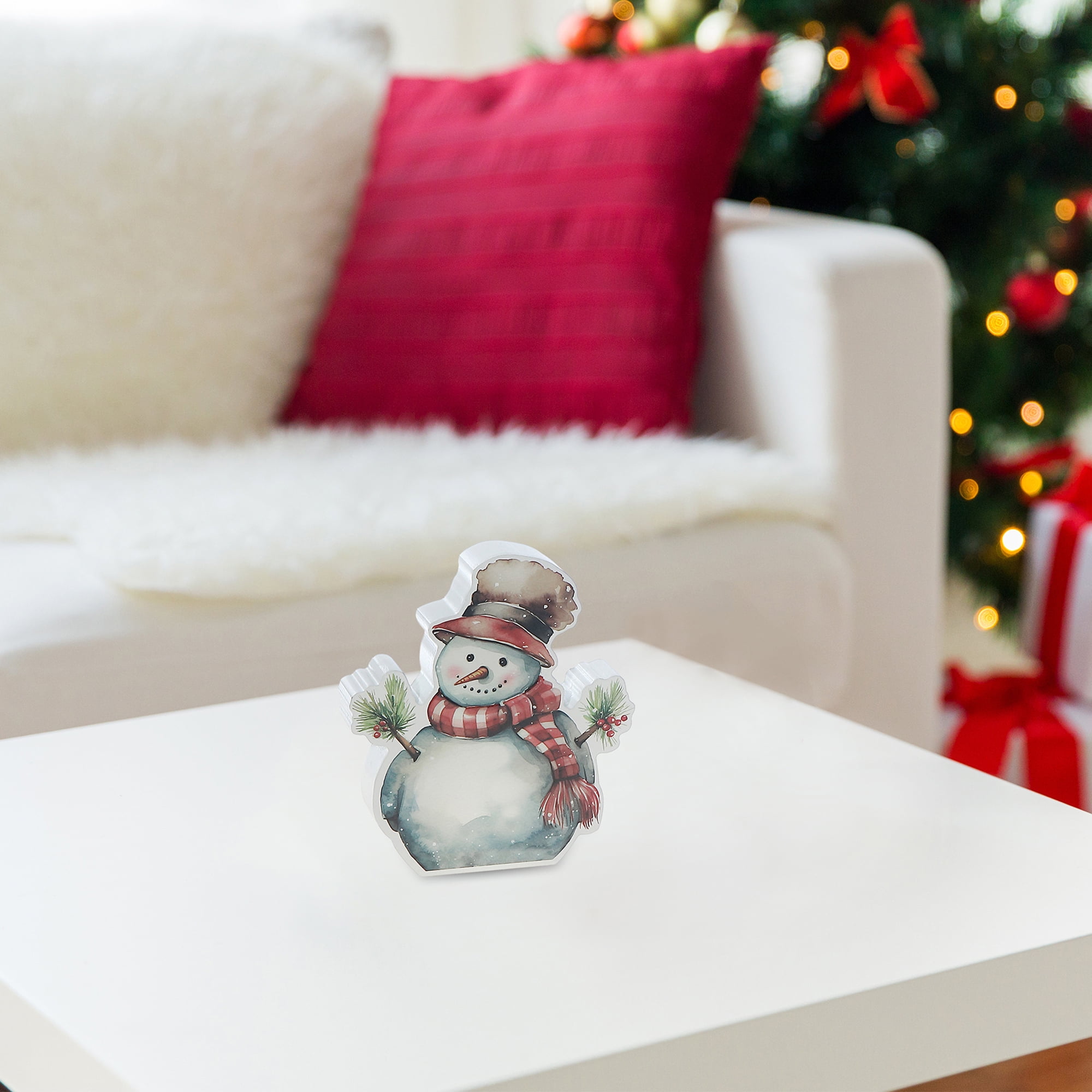 Mdf Table Block (Snowman)