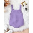thumbnail image 3 of Diconna Baby Boys Girls Easter Overalls Sleeveless Bunny Print Knit Rompers Newborn Spring Outfit, 3 of 9