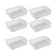 thumbnail image 4 of 6x Cestas de almacenamiento Caja de almacenamiento Contenedor organizador de apariencia compacta para oficina Ropa Cosméticos Armario Varios artículos Claro, 4 of 9