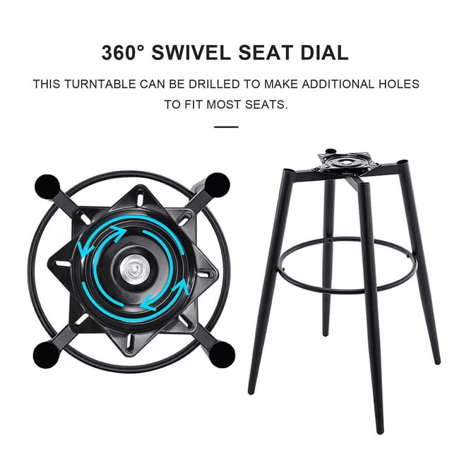 3X 6 Inch Boat Swivel Plate Fishing Boat Marine Swivel Rotation 360 Degree Rotation Set 15.4 x 15.4 x 2 cm