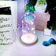 thumbnail image 5 of Lámpara de flores con cubierta de vidrio, base de madera, cubierta de vidrio, luz nocturna LED, luz nocturna LED rosa, diseño de clase mundial, 5 of 9
