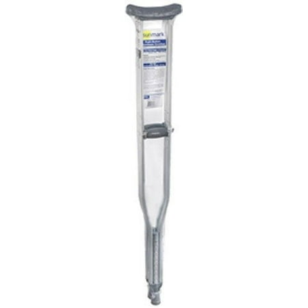 Sunmark Push-Button Tall Adult Aluminum Crutches, CY195-1318, 5'10"-6'6