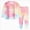 Pink 0726, variant on Baby Girls Clothes 24 Months 2T 3T 4T 5T 6T 7T Girls 2PCS Fall Winter Outfits Set Toddler Girls Long Sleeve Top Pants Set Tie-dye Pants Set Yellow Size 4-5 Years