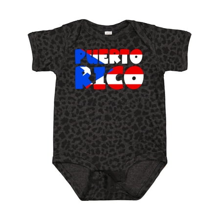 

Inktastic Puerto Rico Flag in Text Gift Baby Boy or Baby Girl Bodysuit