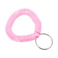 thumbnail image 1 of Unique Bargains Plastic Wrist Coil Keyring Stretchable Spiral Keychain, Pink 5 Pack, 1 of 5