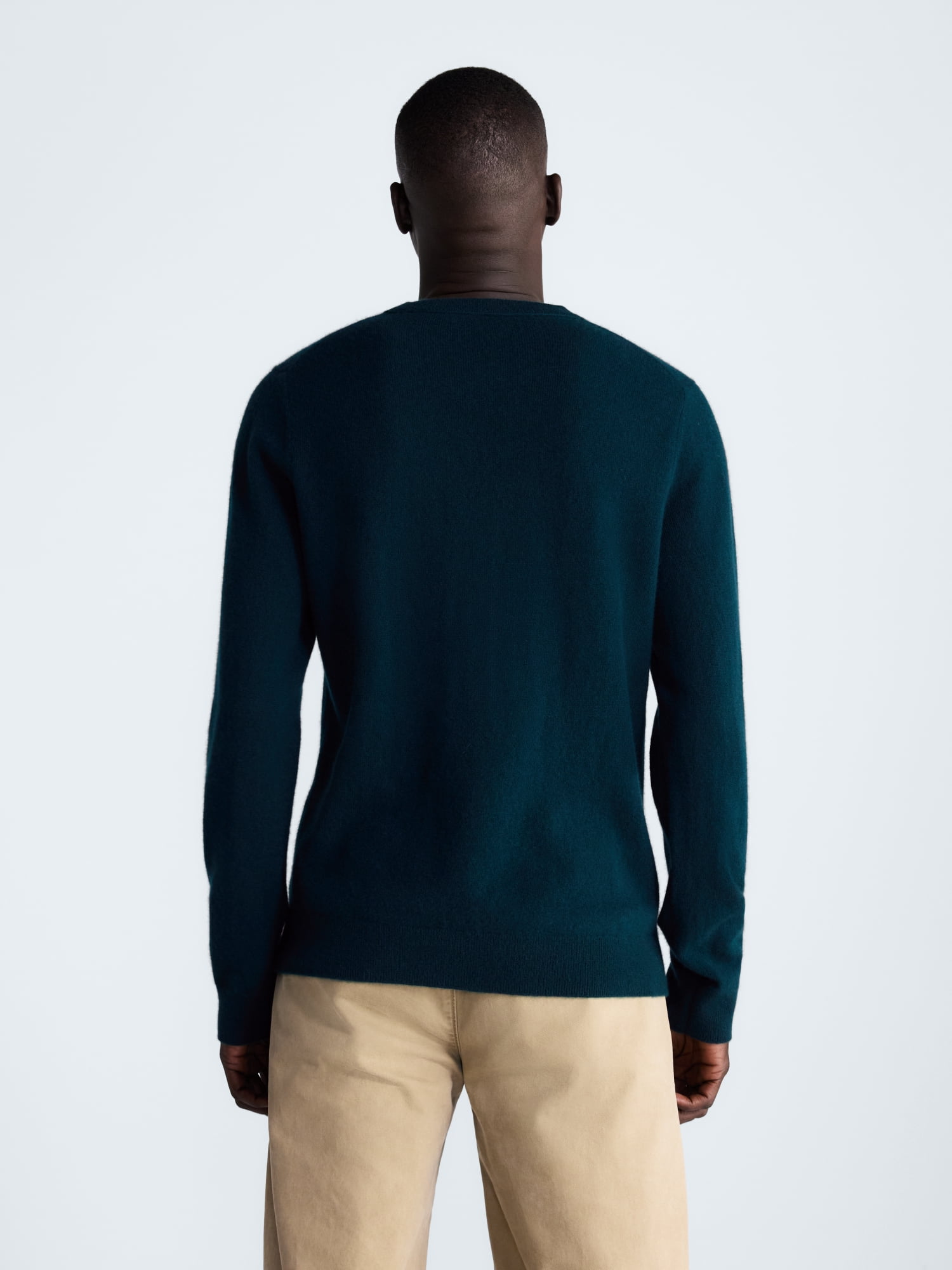 Free Assembly Men’s Cashmere Crewneck Sweater with Long Sleeves, Midweight, Sizes XS-2XL