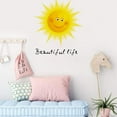 thumbnail image 4 of HAZIUA Under $5 Smilings Face Sun Wall Sticker Kindergarten Background Decoration Self Adhesive Window Glass Cartoon Sticker Yellow, 4 of 6