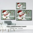 thumbnail image 4 of Peppermint Snowman Collection A - Framed Gallery Wrapped Holiday Canvas - 17 x 25 - Black Frame, 4 of 8
