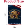 thumbnail image 2 of 250 Years America Garden Flag,250th Anniversary USA Patriotic Flag Double-Sided Flag with Eagle Liberty Bell Statue of Liberty,1776-2026 Commemorative,12 x 18 Inch, 2 of 7