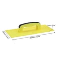 thumbnail image 2 of Unique Bargains 13.78'x5.91'x2.76' Plastic Concrete Float Masonry Plastering Trowel Yellow, 2 of 5
