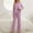 Purple, variant on BONIXOOM Womens Christmas Pajamas Matching Christmas Pajamas Loungewear Pull-On Long Sleeve Sleepwear Sets Solid Purple M