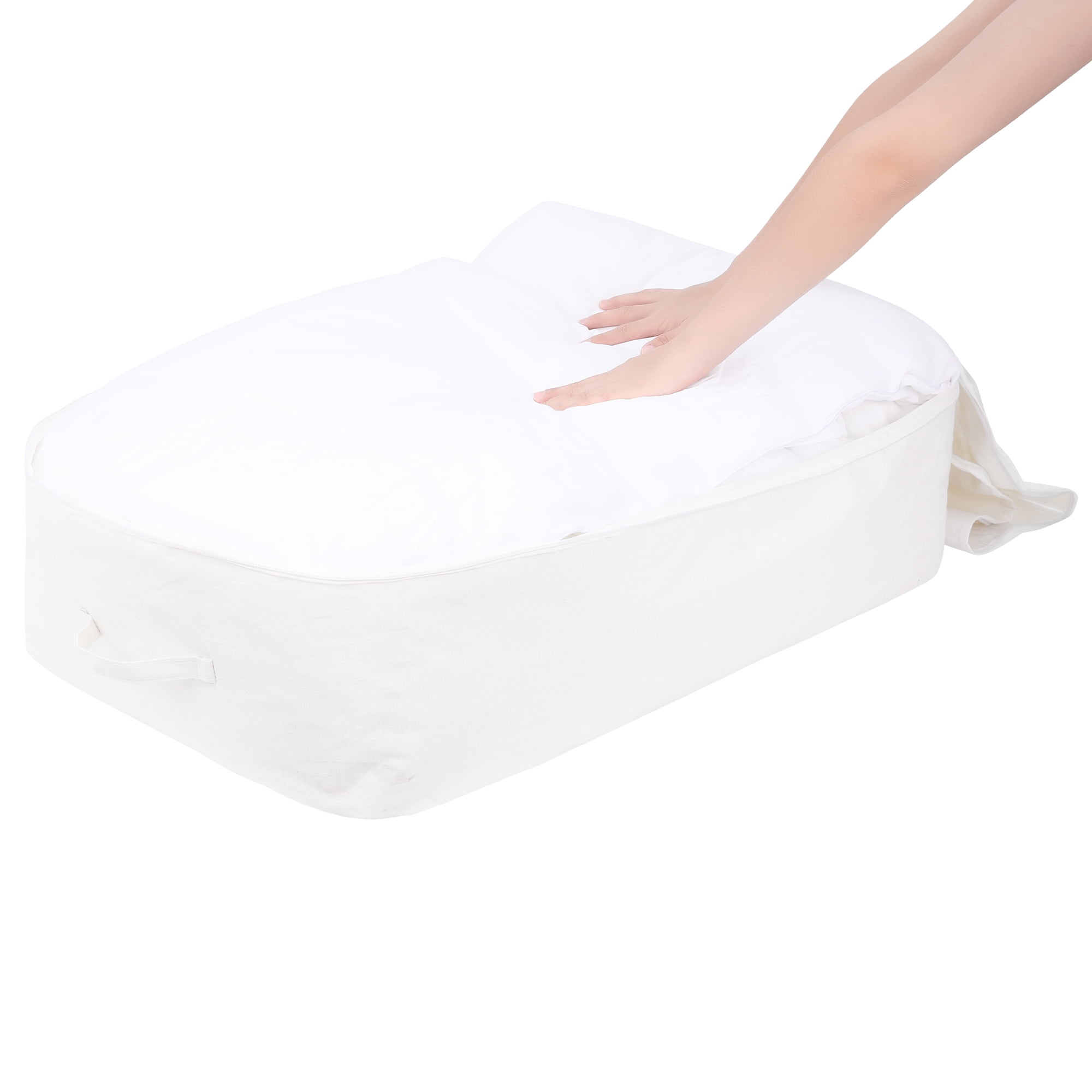 Unique Bargains 1 Pack Clothes Storage Bags Moving Bags White 20*19*8in