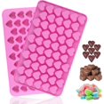 thumbnail image 1 of Silicone ice tray, heart shaped ice tray, ice tray mold, silicone ice tray, mini ice tray, ice tray shape, easy demoulding silicone, suitable for drin, 1 of 4