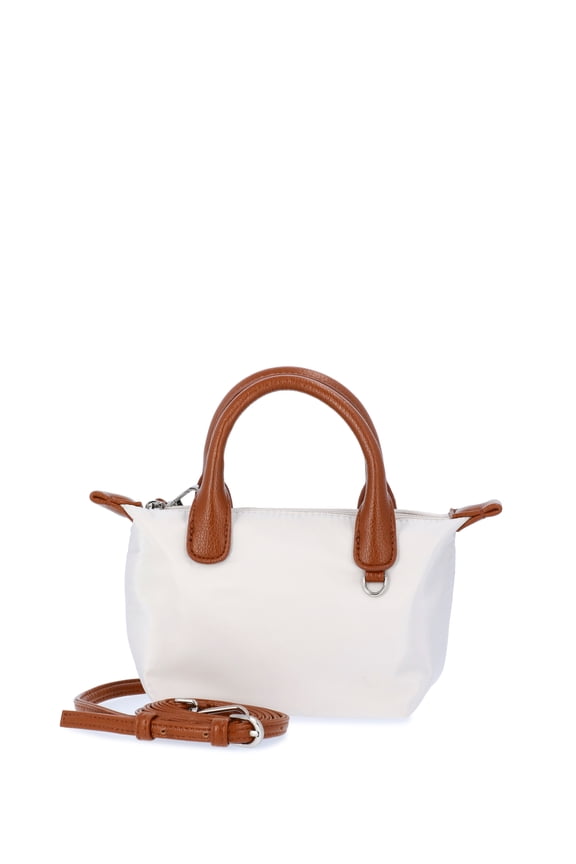 Women's Mini Tote Crossbody Bag, Cream