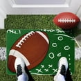 thumbnail image 4 of Football and Rugby Field Design Non- Decorative Carpet for Sports Theme Living Room Dining Dorm Bedroom Area Mats, 4 of 4