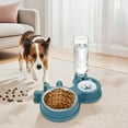 thumbnail image 1 of BKER Cat Food Water Bowl Set Adjustable Cat Food And Water Bowl | Convenient 16 Dog Dish Water Dispenser | Removable Cat Dish Pet Feeder Bowl For Puppy Medium Dogs Cats, 1 of 4