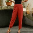 thumbnail image 2 of Gytharion Women's Plus Size Harem Pants Waffle Knit High Waist Tapered Trousers Side Slit Loose Fit Lounge Pants with Pockets for Travel, 2 of 2