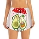 thumbnail image 2 of Balery Avocado Lovers Wearing Umbrella Pantalones cortos deportivos para mujer con forro y dos bolsillos, elásticos, para entrenamiento, gimnasio, yoga-XX-Large, 2 of 7