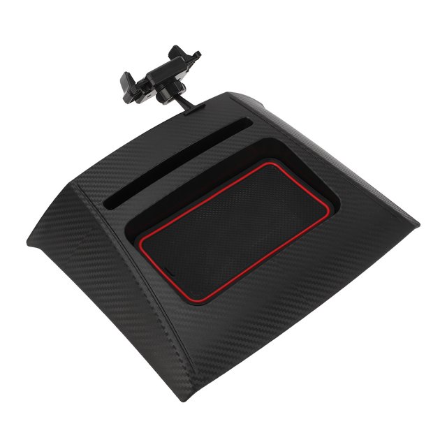 Soporte De Montaje De Teléfono Y Caja De Almacenamiento De Tablero De Consola Central Reemplazo De Organizador De Bandeja De Tablero Para Ford Mustang 2015 A 2019