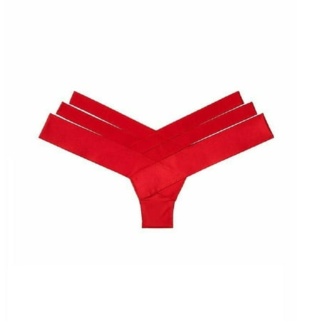 Victoria s Secret Very Sexy Lipstick Red Banded Strappy Cheeky Panty Size Medium NWT