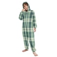 thumbnail image 5 of Soft Big Kids Onesie Pajamas Cozy Loose-Fit Jumpsuits for kids with Pockets for Christmas Lounge & Play Green Tartan Pattern, 5 of 8