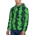 thumbnail image 3 of Fotbe Men's Hoodie with Green Stripes Of Watermelon Pattern - Kangaroo Pocket Pullover Hooded Sweatshirt, Perfect for Daily Wear, Travel, and Home-XX-Large, 3 of 7