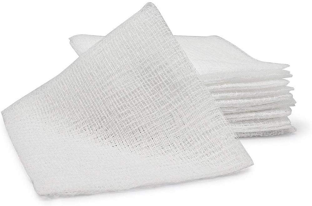 Gauze Sponges 4" x 4". Case of 2000 16ply Gauze Dressings for Wound