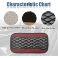 thumbnail image 4 of LAICAIW Car Center Console Cover, Universal Leather Waterproof Armrest Seat Box Cover Protector, Comfortable Car Decor Accessories Fit for Most Cars, Vehicles, SUVs-Wine Red, 4 of 7