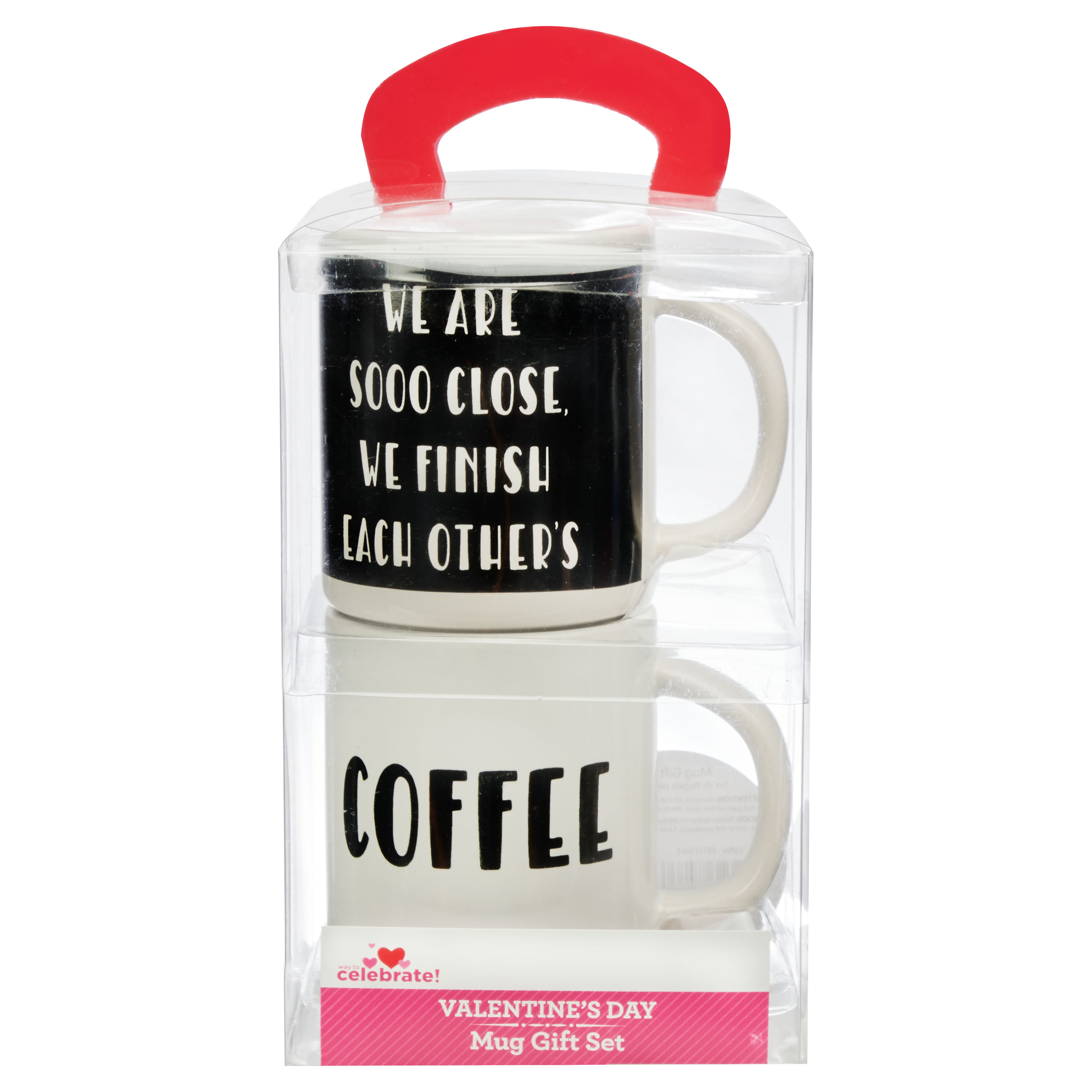 Way To Celebrate Valentine's Day Mug Gift Set, 2 Mugs
