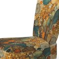thumbnail image 4 of Designart "Earthy Euphony Hardedge Art wall decor VIII" Multi-Color Abstract Upholstered Accent Chair - Modern Arm Chair For Living Room, 4 of 5