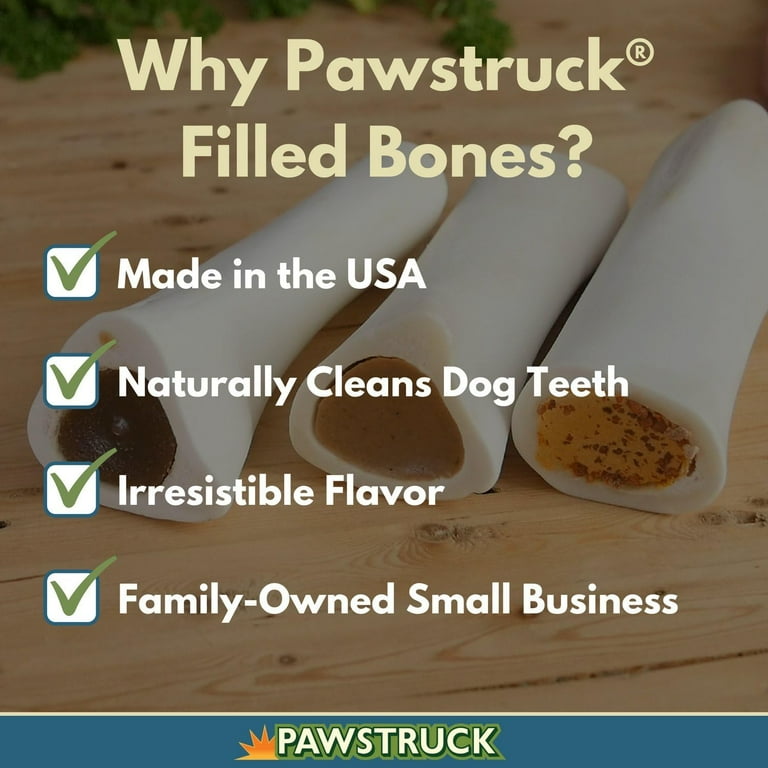 Pawstruck Large 5 6 Filled Bones Variety Pack for Dogs 3 Flavors Pack of 3 Walmart