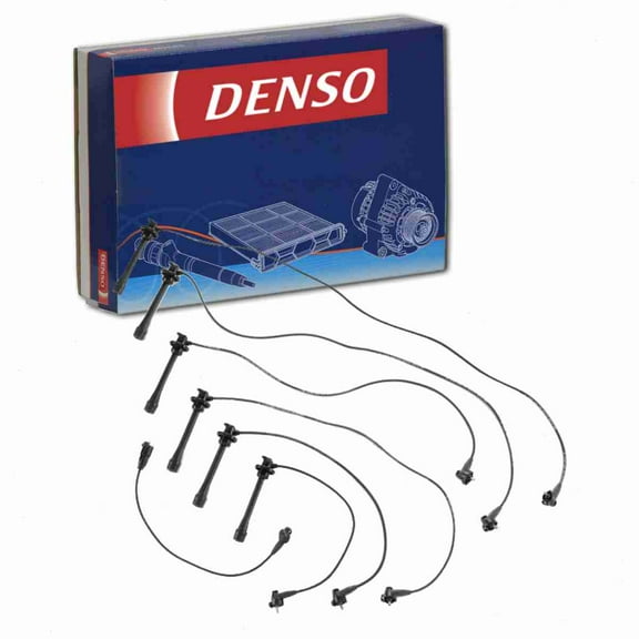 DENSO Spark Plug Wire Set compatible with Toyota Land Cruiser 4.5L L6 1993-1997