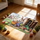 thumbnail image 1 of Spring Decoración del hogarations,23.6X15.7In Easter Bunny Print Decorative Doormat Decoración del hogar, 1 of 7